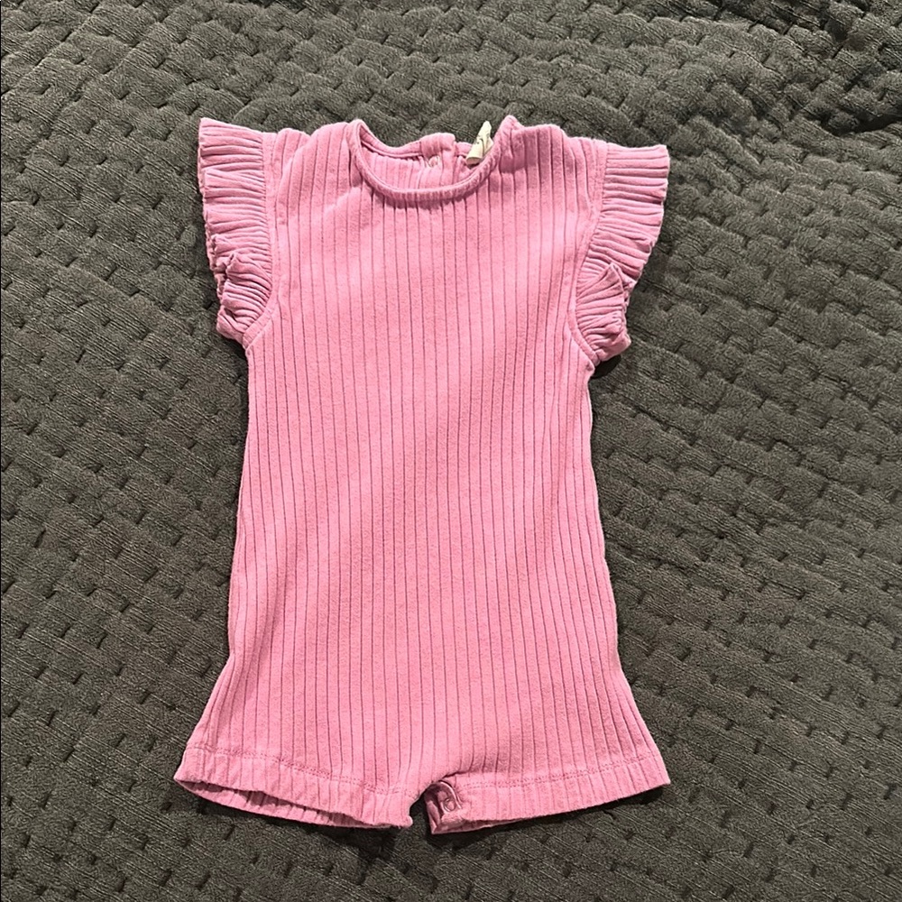 Kate Quinn Ribbed Ruffle One Piece